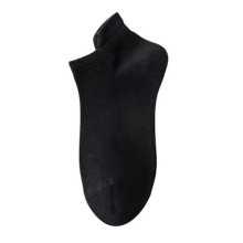 Cargar imagen en el visor de la galería, Calcetines tobilleros transpirables de algodón
 -Negro/EU35-40/UK4-6/US5-7 - Ozerty