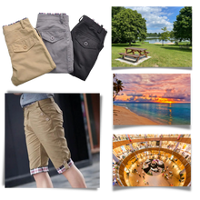 Cargar imagen en el visor de la galería, Pantalones cortos estilo cargo elegante para hombre
 - Ozerty