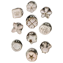 Cargar imagen en el visor de la galería, Elegantes broches de botón sin costura
 -Flores blancas - Ozerty