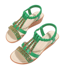 Cargar imagen en el visor de la galería, Elegantes sandalias ortopédicas Boho
 -Verde/EU35/UK2/US4.5Verde/EU36/UK3/US5.5Verde/EU37/UK4/US/6.5Verde/EU38/UK4.5/US7Verde/EU39/UK5.5/US8Verde/EU40/UK6/US8.5Verde/EU41/UK7/US9.5 - Ozerty