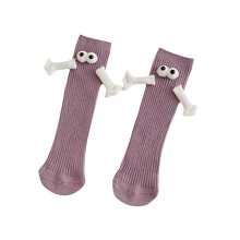 Cargar imagen en el visor de la galería, Calcetines con manitas magnéticas
 -Morado/Talla única - Ozerty