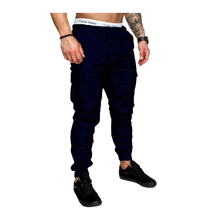 Cargar imagen en el visor de la galería, Pantalones cargo Slim Fit para hombre
 -Azul oscuro/MAzul oscuro/LAzul oscuro/XLAzul oscuro/XXLAzul oscuro/3XLAzul oscuro/4XLAzul oscuro/5XL - Ozerty
