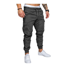 Cargar imagen en el visor de la galería, Pantalones cargo Slim Fit para hombre
 -Gris oscuro/MGris oscuro/LGris oscuro/XLGris oscuro/XXLGris oscuro/3XLGris oscuro/4XLGris oscuro/5XL - Ozerty