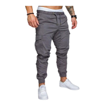 Cargar imagen en el visor de la galería, Pantalones cargo Slim Fit para hombre
 -Gris claro/MGris claro/LGris claro/XLGris claro/XXLGris claro/3XLGris claro/4XLGris claro/5XL - Ozerty