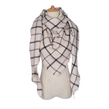 Cargar imagen en el visor de la galería, Bufanda de cashmere con tacto de lana de angora y diseño tartán
 -Praga - Ozerty