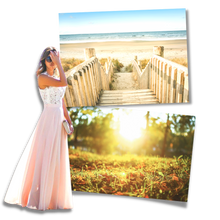 Cargar imagen en el visor de la galería, Vestido coqueto de gasa y encaje estilo campiña
 - Ozerty