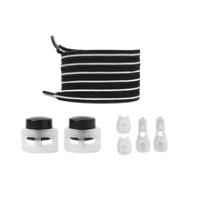 Cargar imagen en el visor de la galería, Modernos topes para cordones
 -Negro Blanco - Ozerty, Modernos topes para cordones
 -Negro - Ozerty