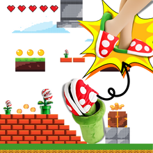 Cargar imagen en el visor de la galería, Zapatillas con forma de planta carnívora de Mario Bros
 - Ozerty