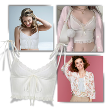 Cargar imagen en el visor de la galería, Top de encaje suave y elegante
 - Ozerty