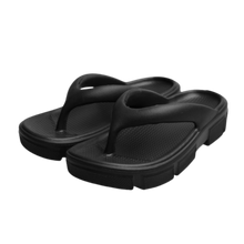 Cargar imagen en el visor de la galería, Sandalias ultra-cómodas efecto algodón
 -Negro/EU35-36/US5-6/UK2.5-3Negro/EU37-38/US6.5-7.5/UK4-5Negro/EU39-40/US8.5-9/UK6-6.5 - Ozerty