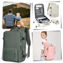 Cargar imagen en el visor de la galería, Mochila de viaje impermeable con carga USB
 - Ozerty