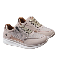 Cargar imagen en el visor de la galería, Zapatillas con cuña y cristales strass
 -Beige/EU35/US4/UK2Beige/EU36/US5/UK3Beige/EU37/US6/UK4Beige/EU38/US7/UK5Beige/EU39/US8/UK6Beige/EU40/US9/UK7Beige/EU41/US10/UK8Beige/EU42/US11/UK9Beige/EU43/US12/UK10 - Ozerty