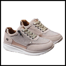 Cargar imagen en el visor de la galería, Zapatillas con cuña y cristales strass
 - Ozerty